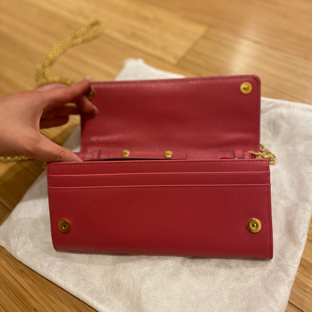 Authentic Prada Pink Peonia Small Pursechain Strap - image 8